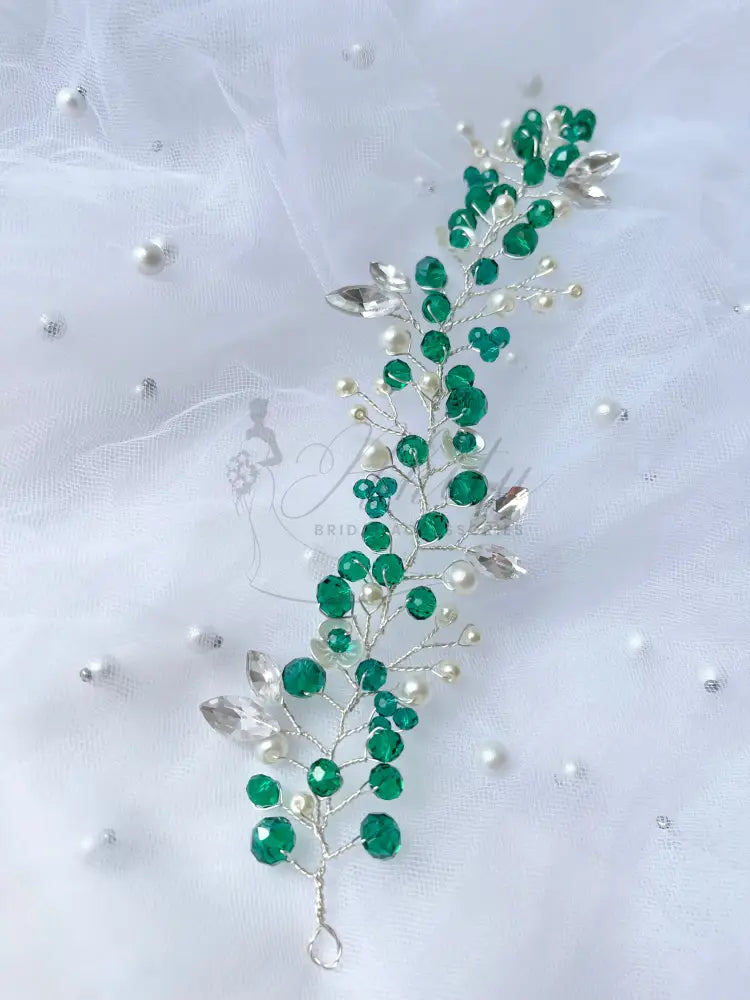 Bridal Green Headpiece