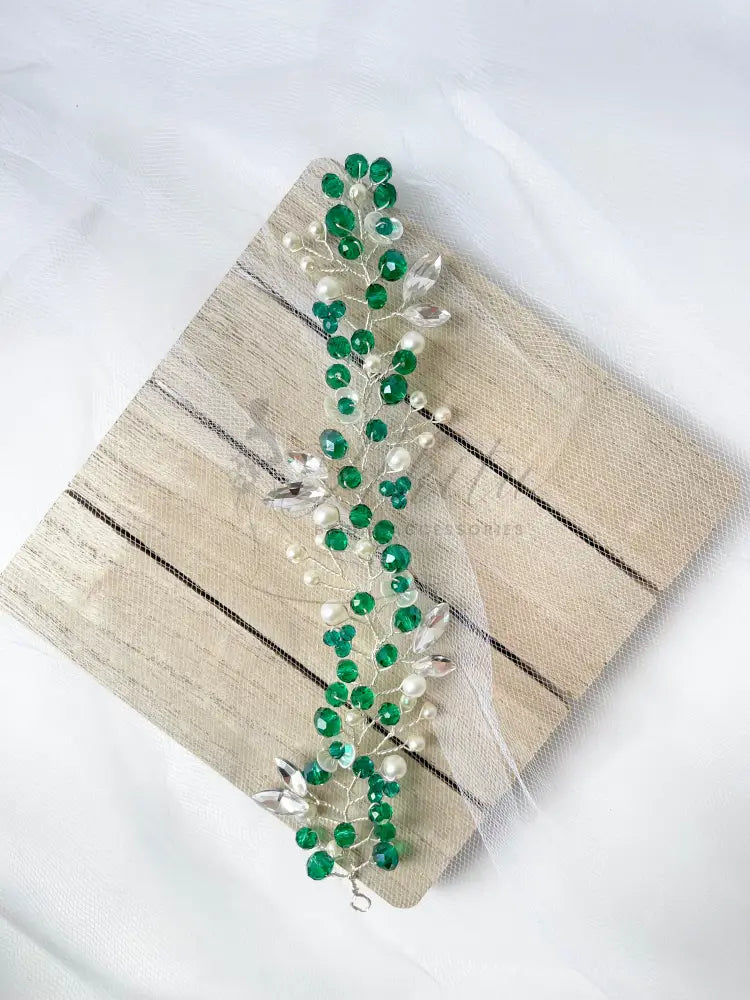 Bridal Green Headpiece