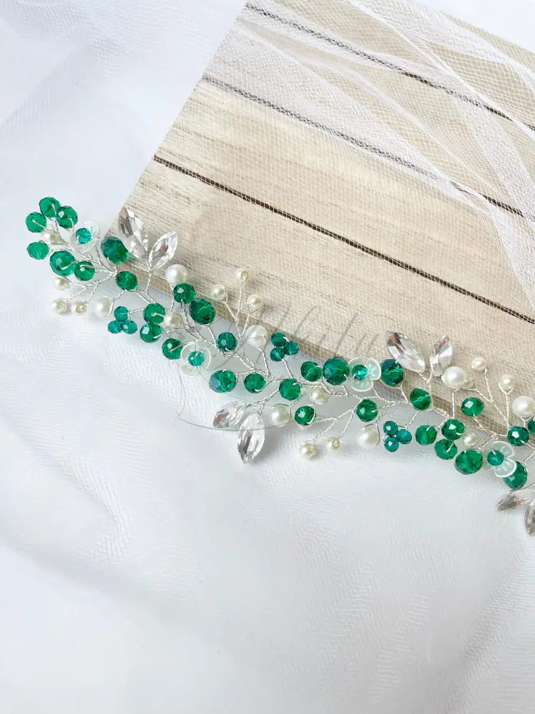 Bridal Green Headpiece