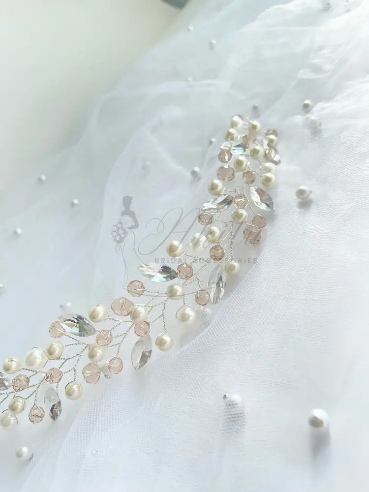 Bridal Pearl And Crystal Headpiece