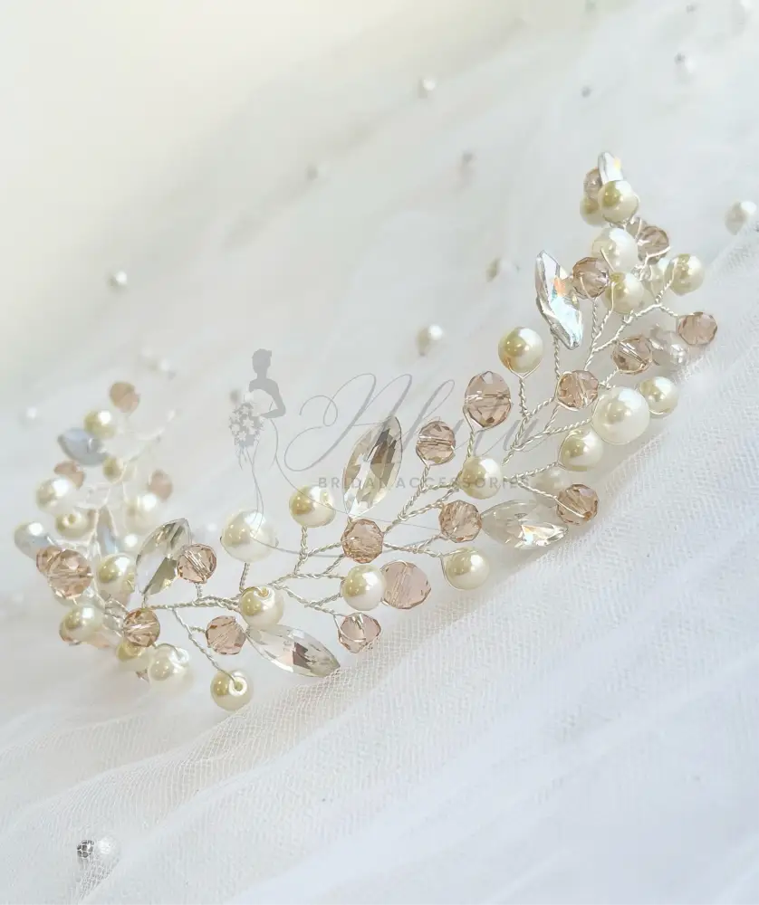 Bridal Pearl And Crystal Headpiece
